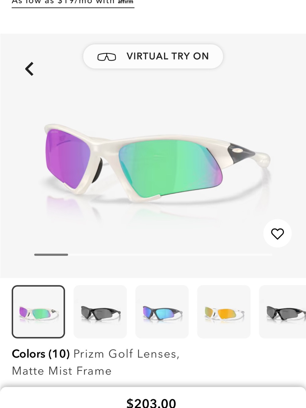 Oakley Matte Mist Sunglasses with Green-Purple Mirrored Lenses